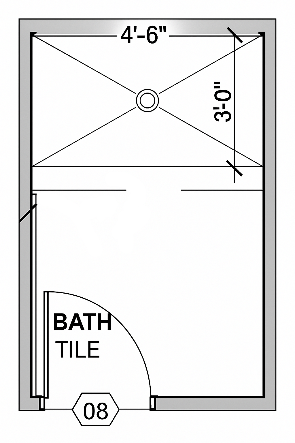Bathroom floor plan